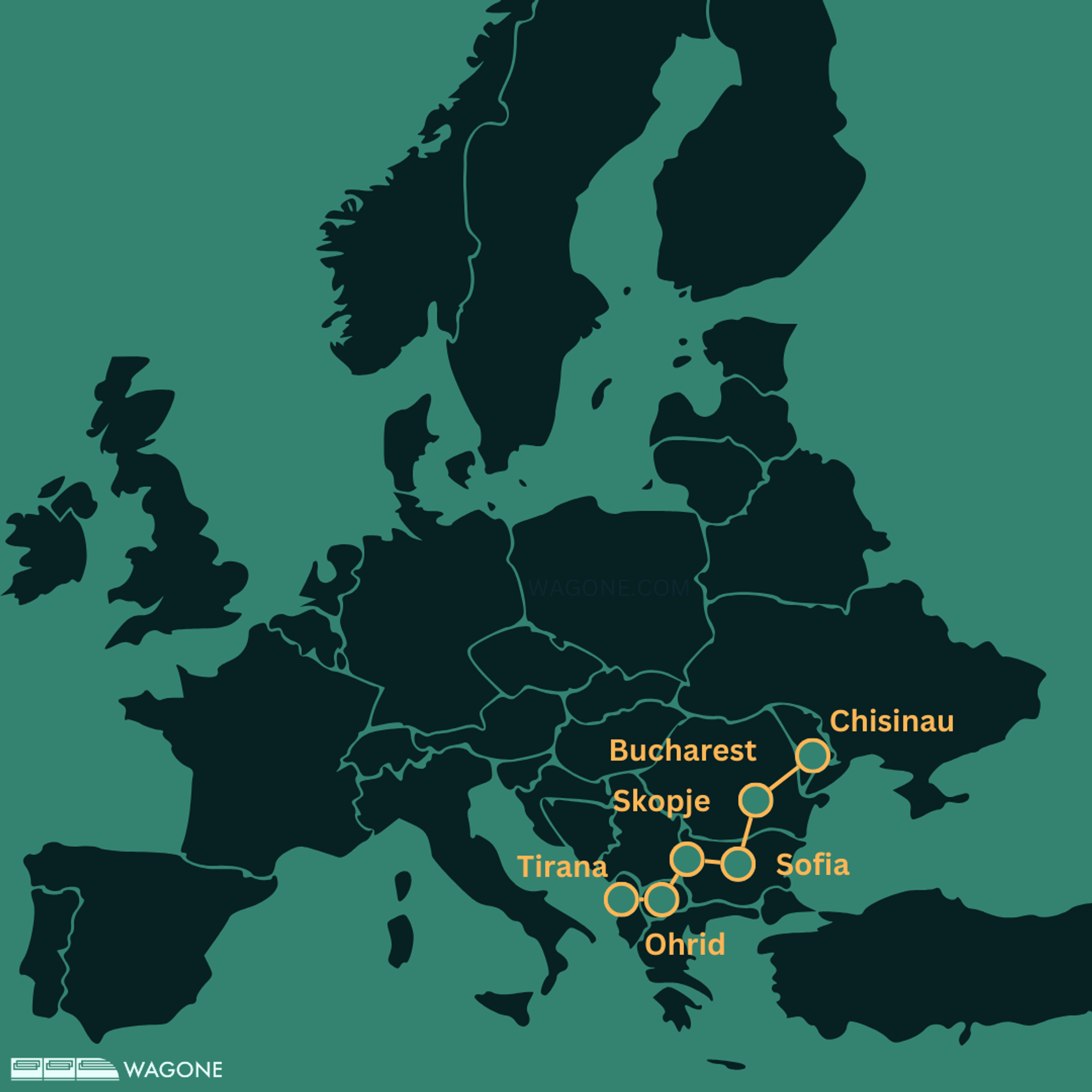 Itinéraire de 1 à 2 semaines de l’Albanie à la Moldavie