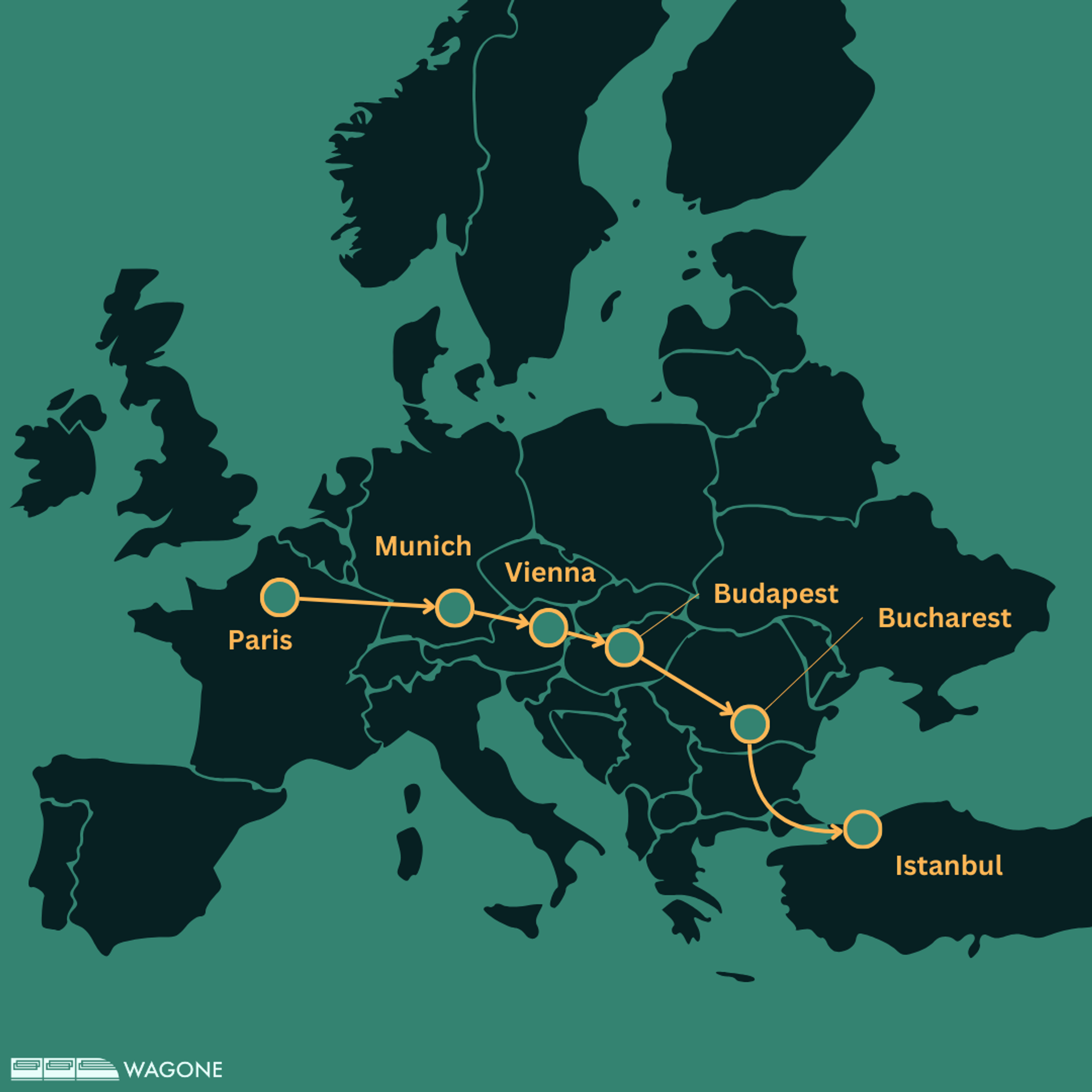 2-week Paris to Istanbul by Train Itinerary